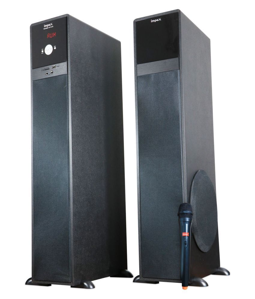 Buy Impex THUNDER T2 PLUS Tower Speakers Black Online at Best Price