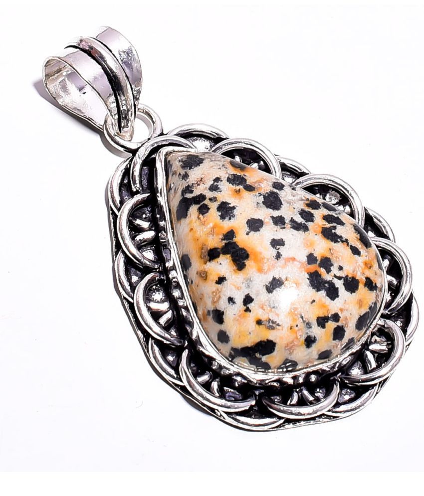 Natural Dalmatian Jasper Ethnic Style Jewelry Handmade Pendant 2.1