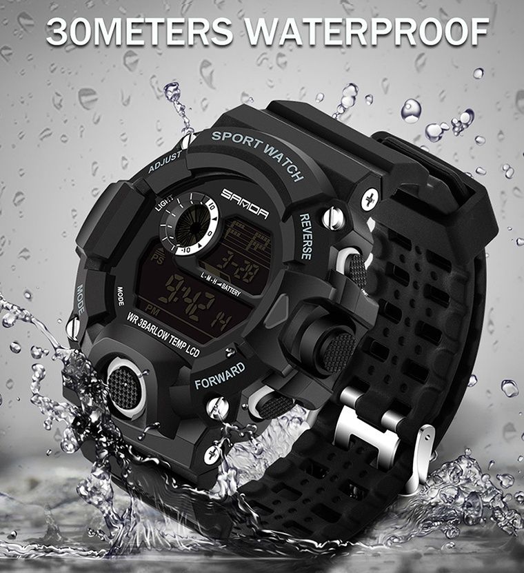 waterproof army watch