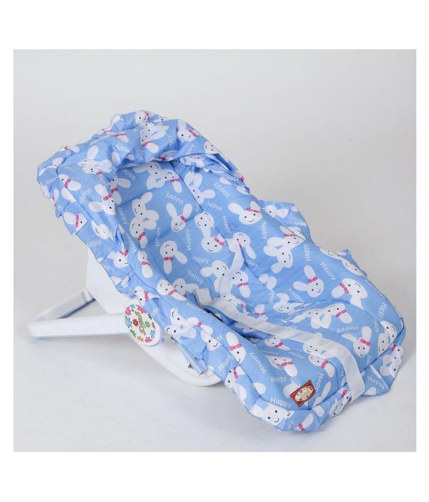 Flipzon Multipurpose (7 in 1) Blue baby carry cot with mosquito net and