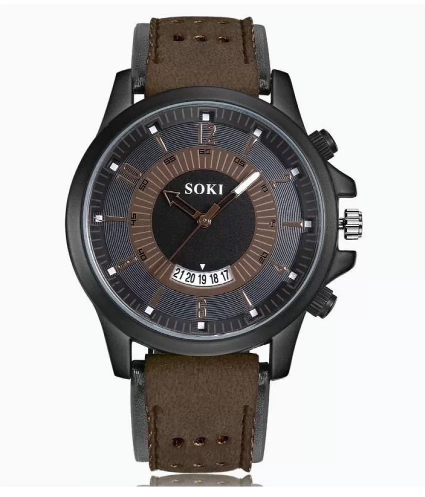 Buy SOKI Army Knitted Fabric Band Wrist Watch(Army Green) Online at  desertcartINDIA