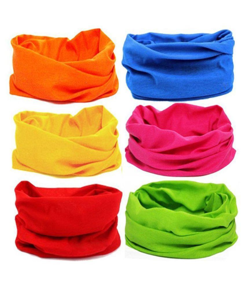 The Blazze 6PCS Outdoor Headscarves for ATV/UTV riding, Seamless Bandanas Tube, High Elastic Headband with UV Resistance, Womens and Mens Headband Headwear Headwrap