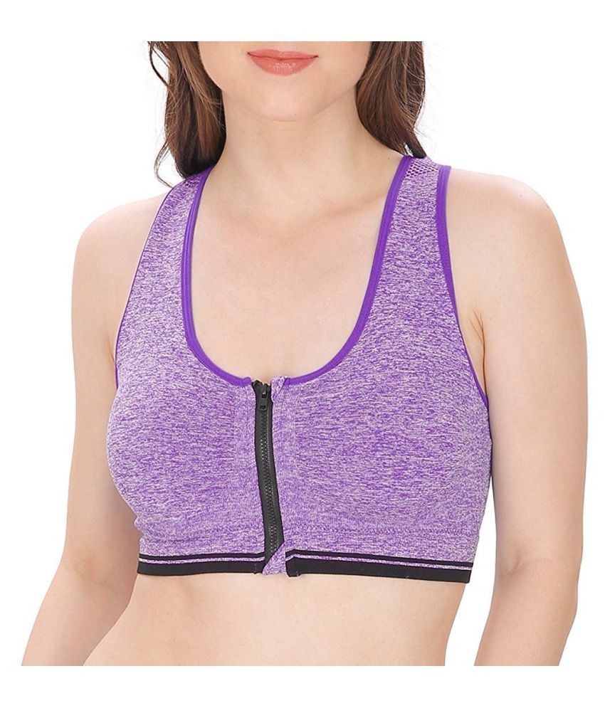 Buy Florona Cotton Lycra Sports Bra Purple Online At Best Prices In India Snapdeal 8765