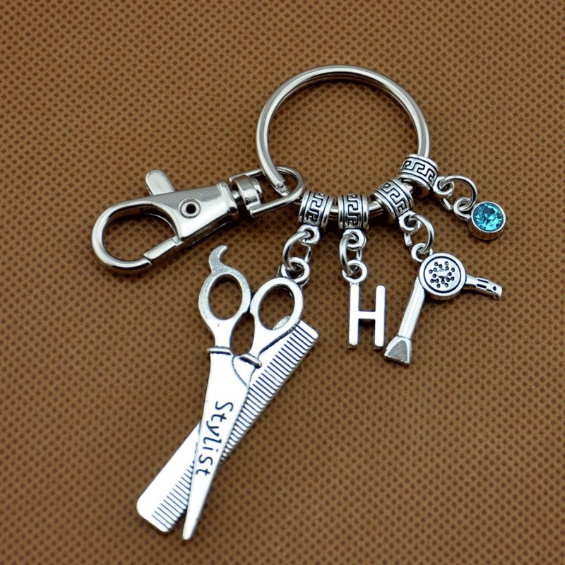 Scissors Keychain Hairstylist Jewelry Hairdresser Jewelry