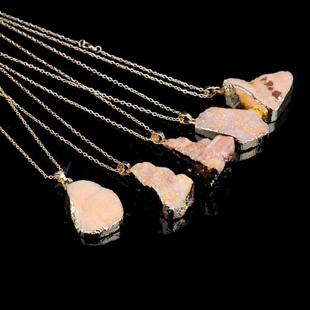 Magic Stone Necklace Rock Freeform Gemstone Crystal Quartz Natural Pendant