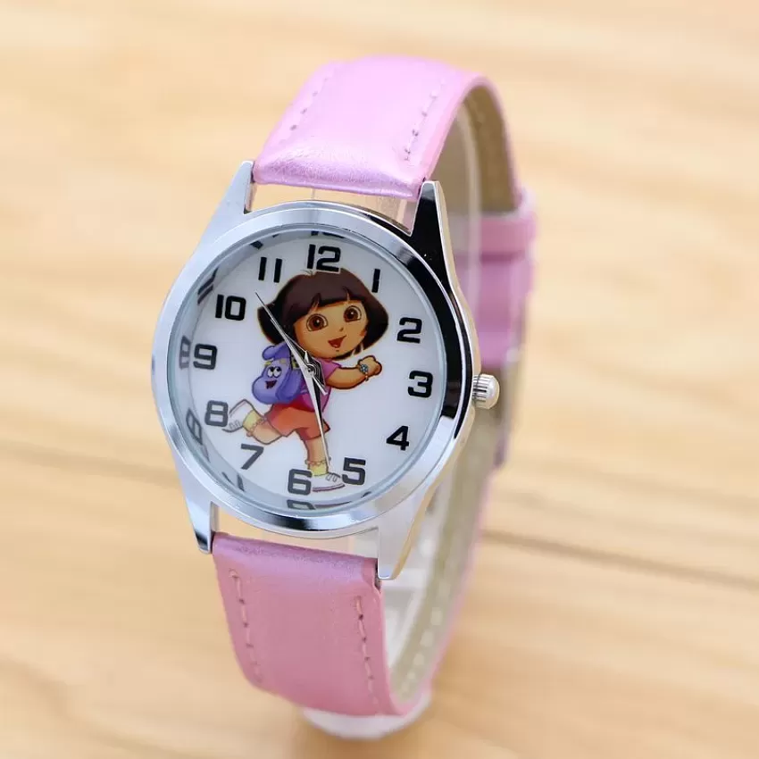 Buy SWADESI STUFF White Dial Dora Love Watch Series Analogue Girl's Kids  Watch (Purple) Online In India At Discounted Prices