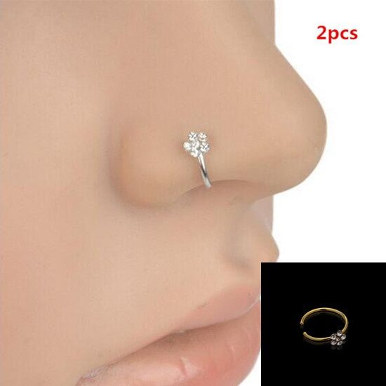 diamante nose ring