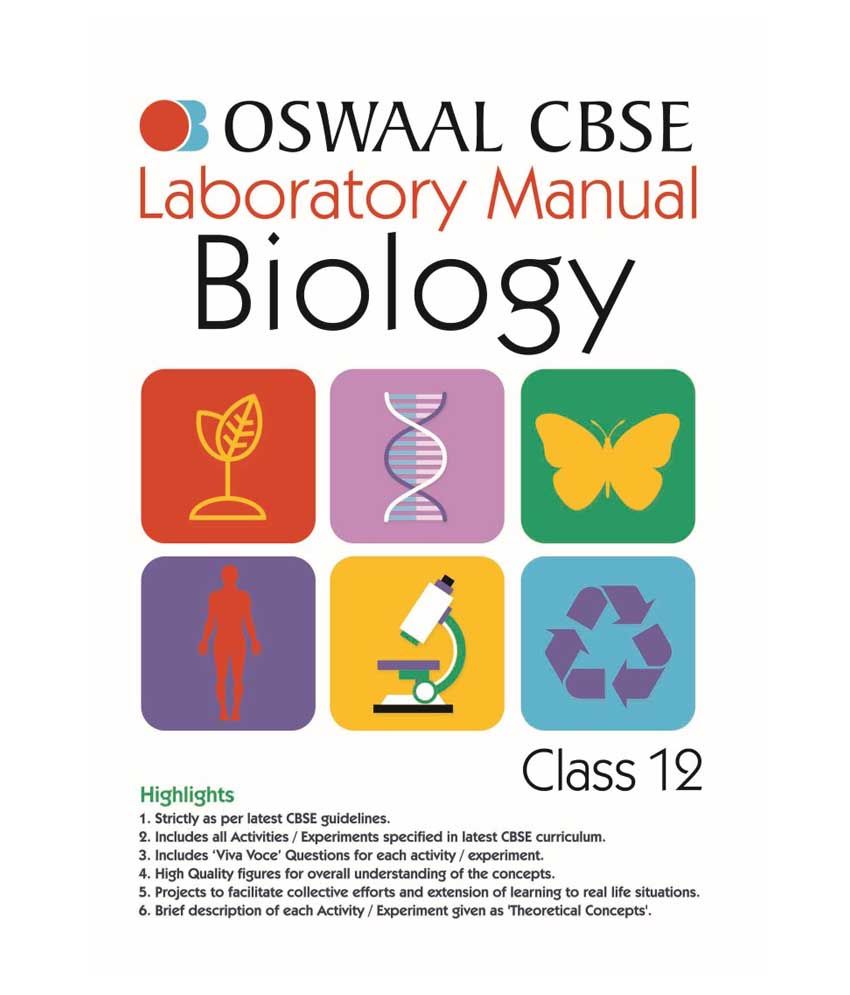 Oswaal CBSE Laboratory Manual Class 12 Biology Book (For March 2020