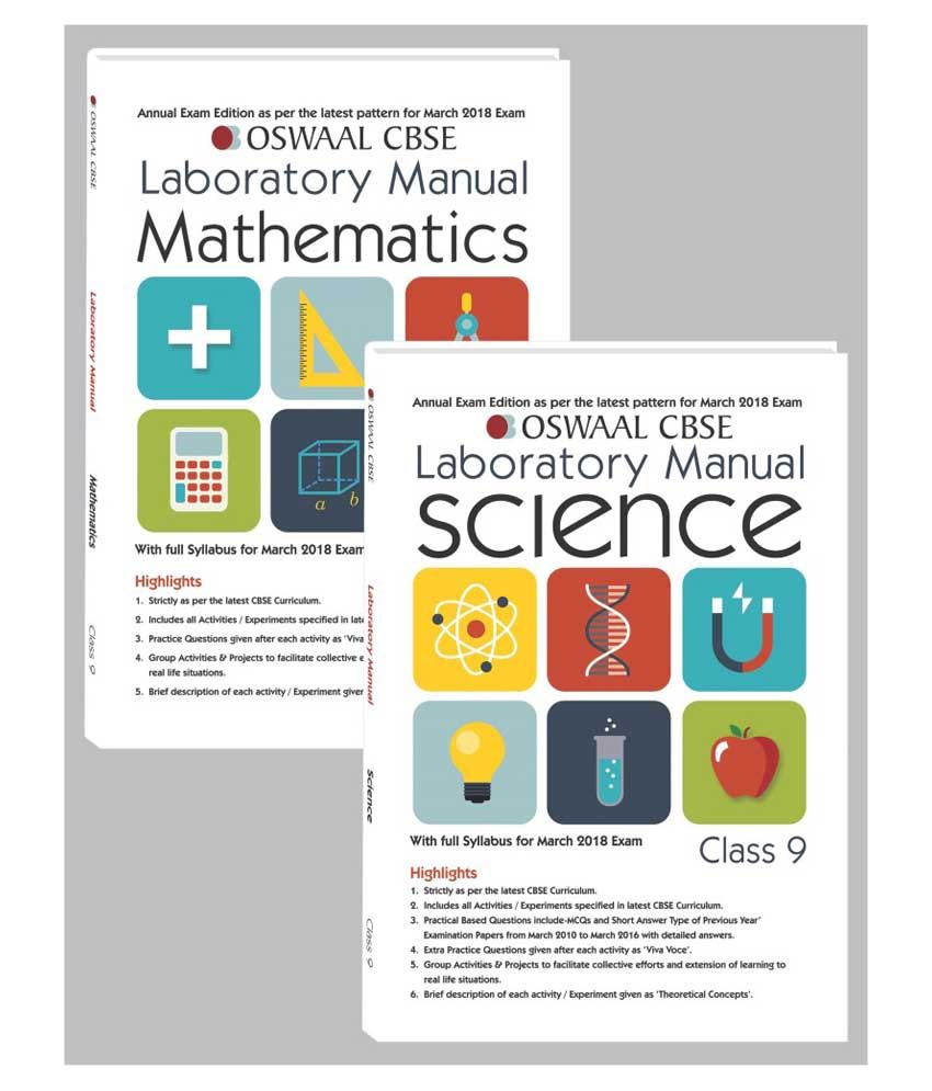 Oswaal CBSE Laboratory Manual Class 9 Science & Maths.(Set of 2 Books )(For March 2019 Exam): Buy Oswaal CBSE Laboratory Manual Class 9 Science & Maths.