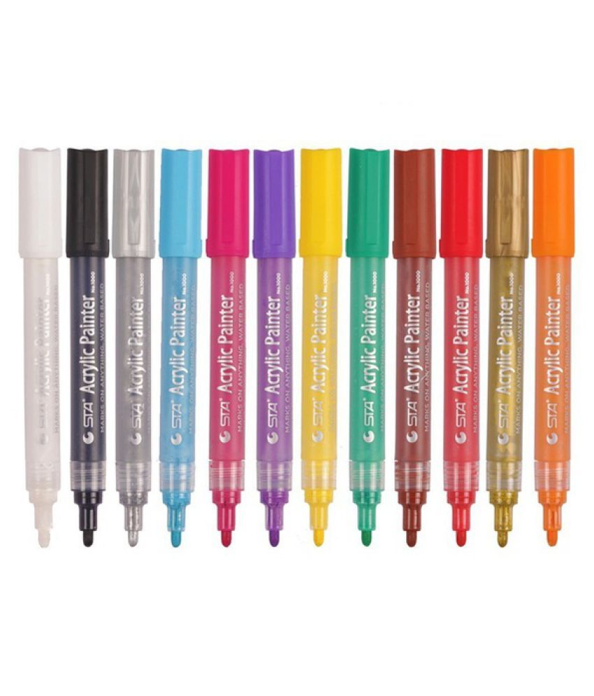 1 Piece Acrylic Paint Markers Medium Point Paint Pens For Rock