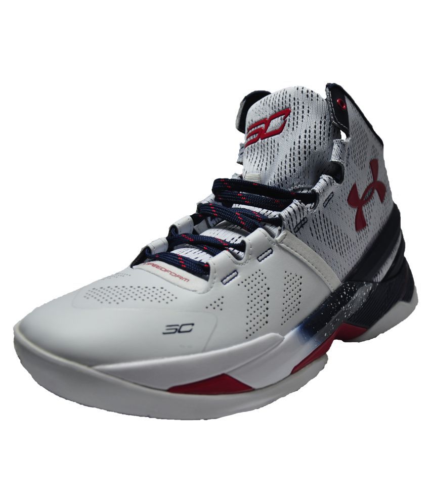 UNDER ARMOUR White Basketball Shoes - Buy UNDER ARMOUR White Basketball ...