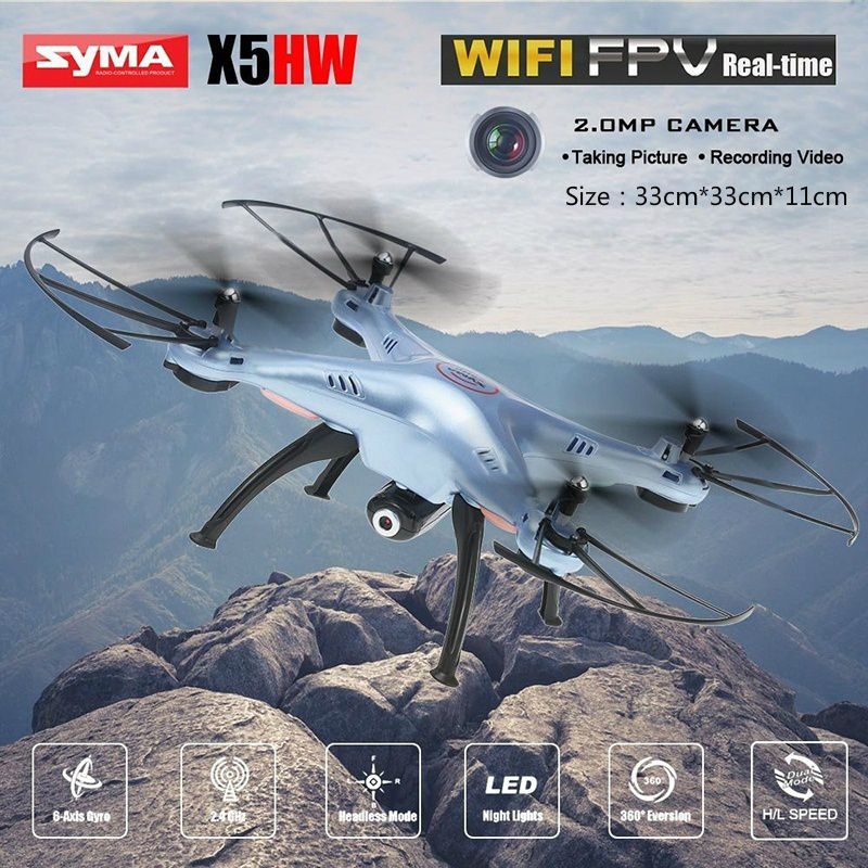 SYMA X5HW FPV RC Quadcopter Drone with WIFI Camera 6-Axis 2.4G RC  Helicopter Quadrocopter Toys VS Syma with Led Night Lights - Buy SYMA X5HW  FPV RC Quadcopter Drone with WIFI Camera
