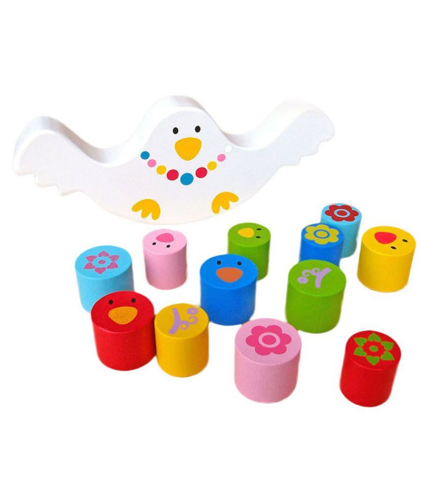 Bird Balance Wooden Puzzle Children Cognitive Montessori Teaching aids