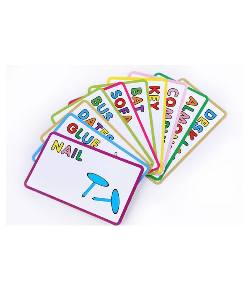 Fashion Abc Alphabet Card Learning English Children Wooden - 