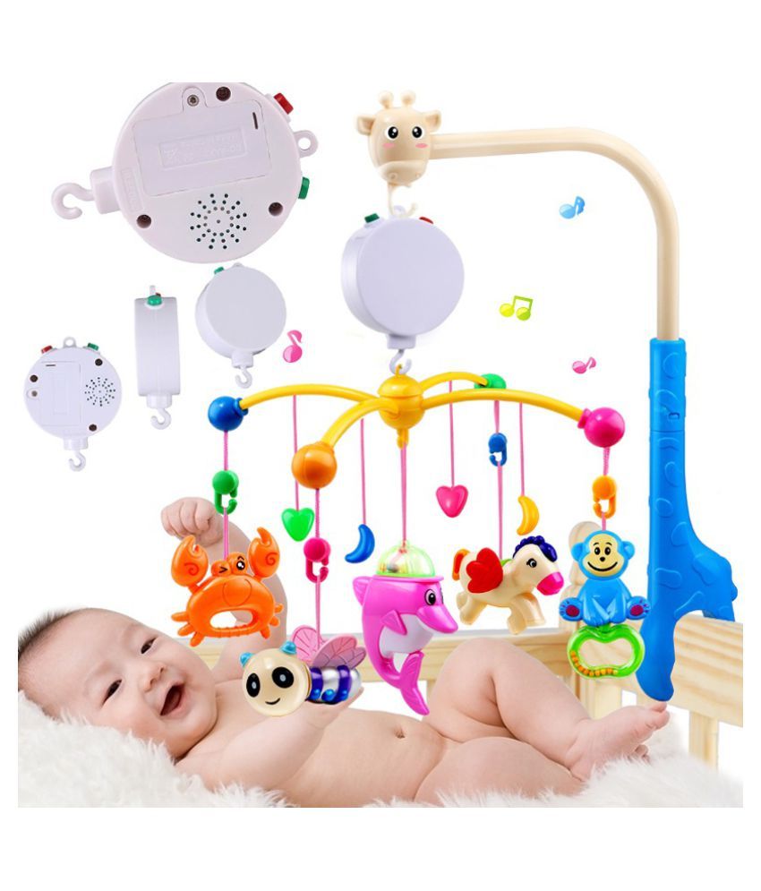 Baby 35 Song Mobile Crib Bed Bell Electric Autorotation Music Toy