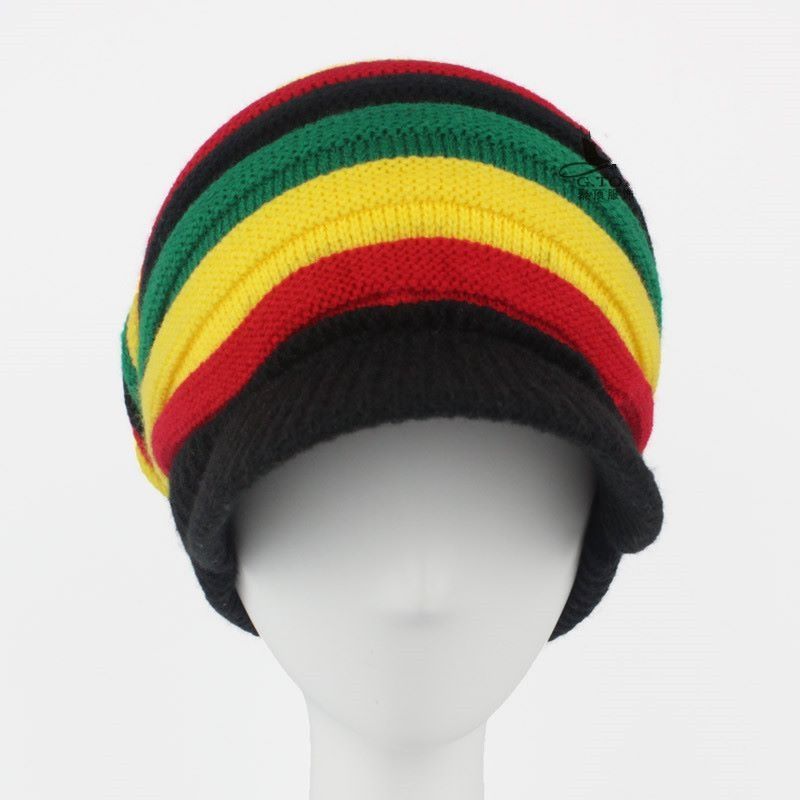 rasta winter hat