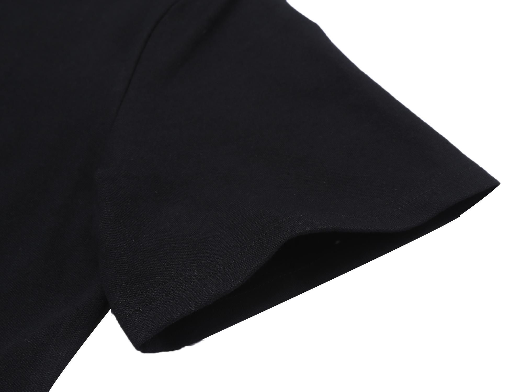 henley t shirt black