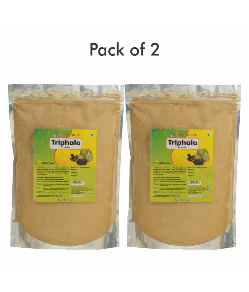     			Herbal Hills Triphala Powder - 1 kg powder - Pack of 2 Powder 1 mg