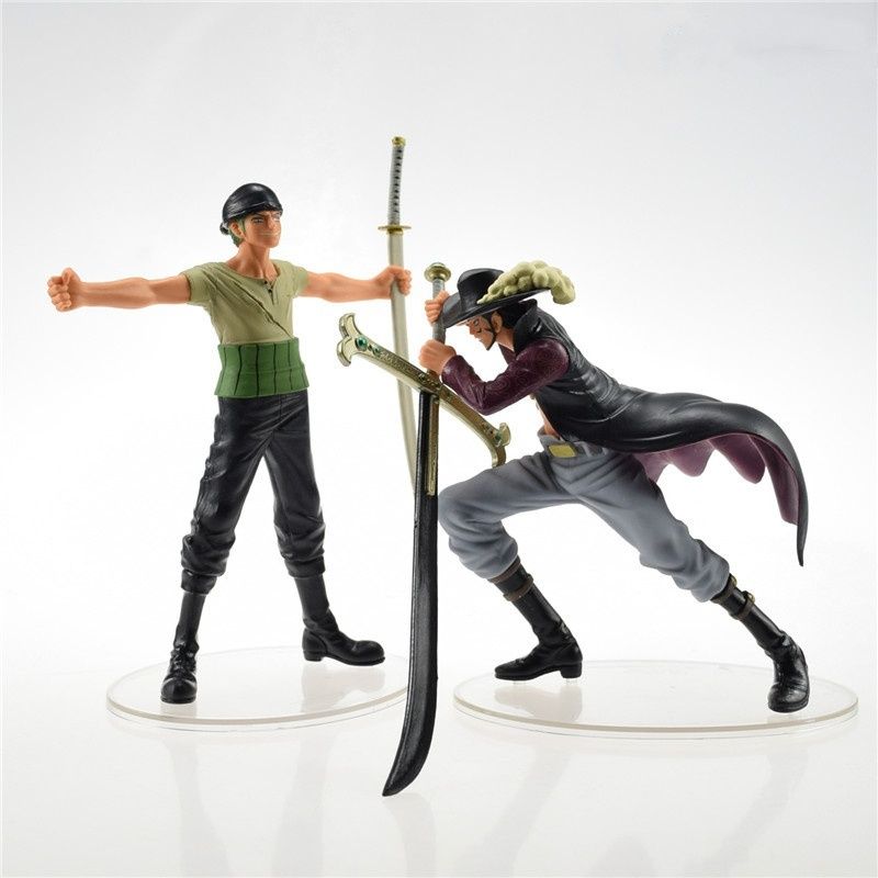 2pcs Set Anime One Piece Dramatic Showcase 7th Senson Roronoa Zoro Vs Dracule Mihawk Pvc Figure Model Toy Home Decoration Gift Buy 2pcs Set Anime One Piece Dramatic Showcase 7th Senson Roronoa Zoro