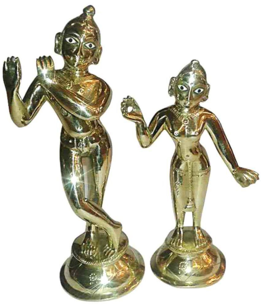     			Nitin collection Radha Krishna Brass Idol