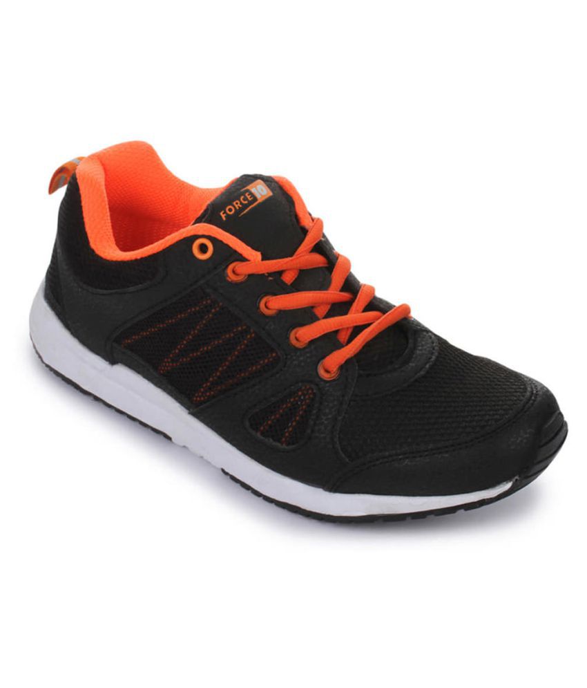 FORCE 10 By Liberty Black Running Shoes Price in India- Buy FORCE 10 By ...