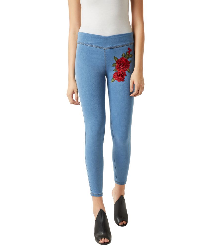     			Miss Chase Cotton Jeggings - Blue