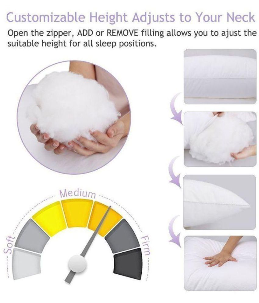 Aazeem Soft Fibre Pillow Pack of 1 (16x26 inch) Buy Aazeem Soft Fibre