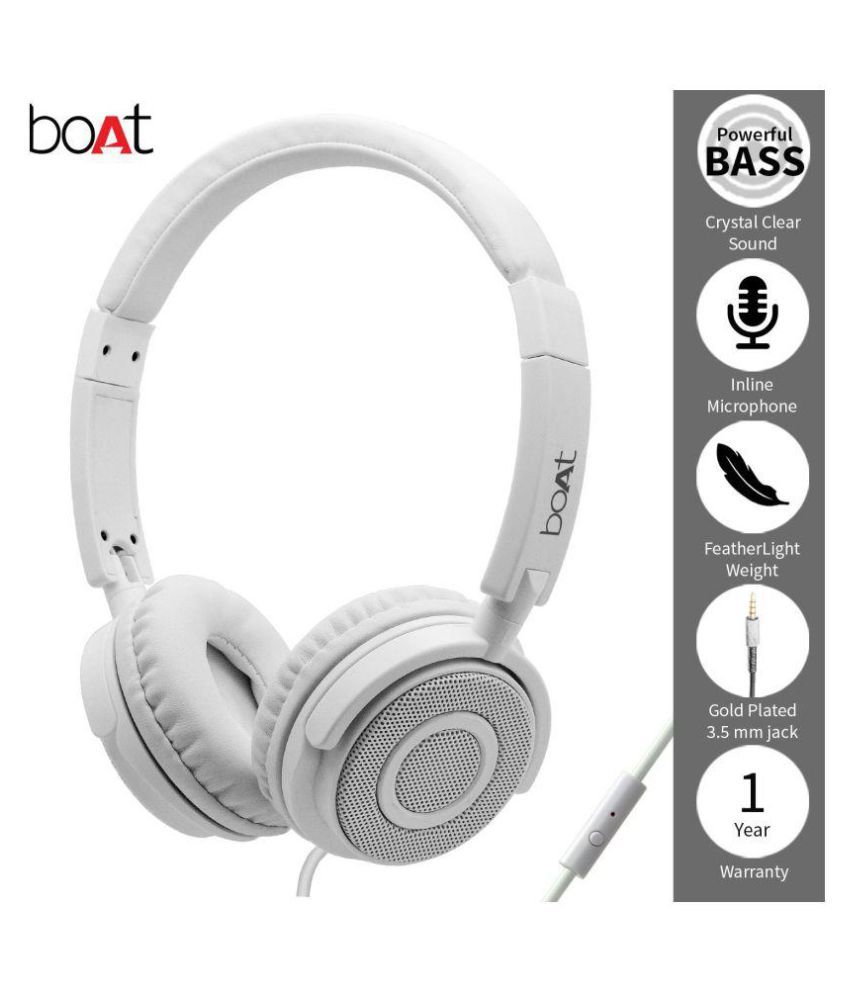 Boat NA On Ear Wired With Mic Headphones/Earphones Buy Boat NA On Ear