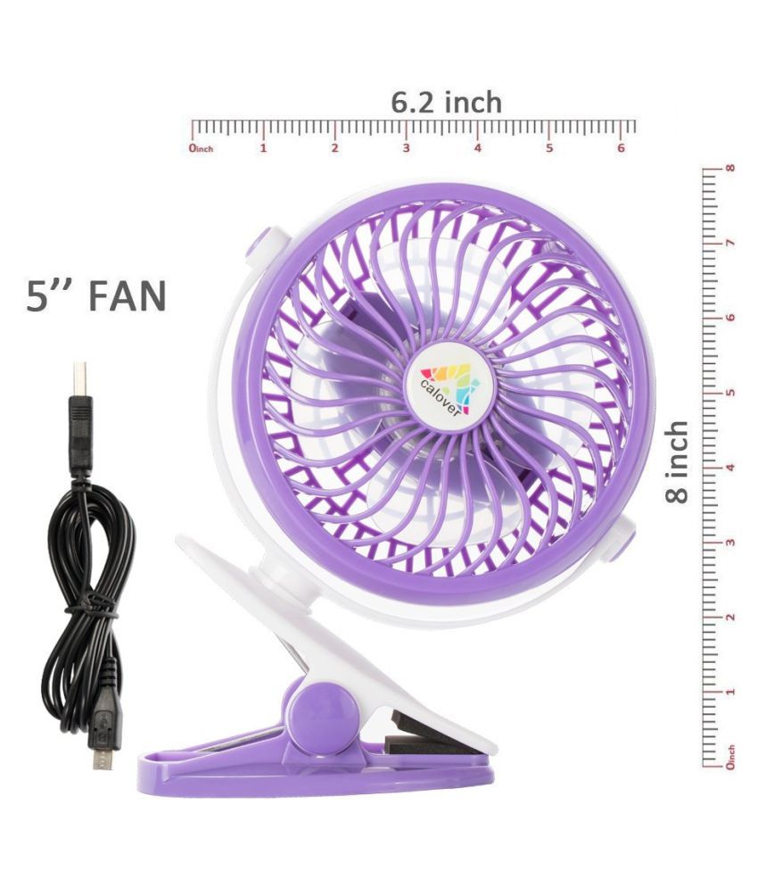 Zxg 175 Small Fan Portable With Clip And Battery Operated Tablefan