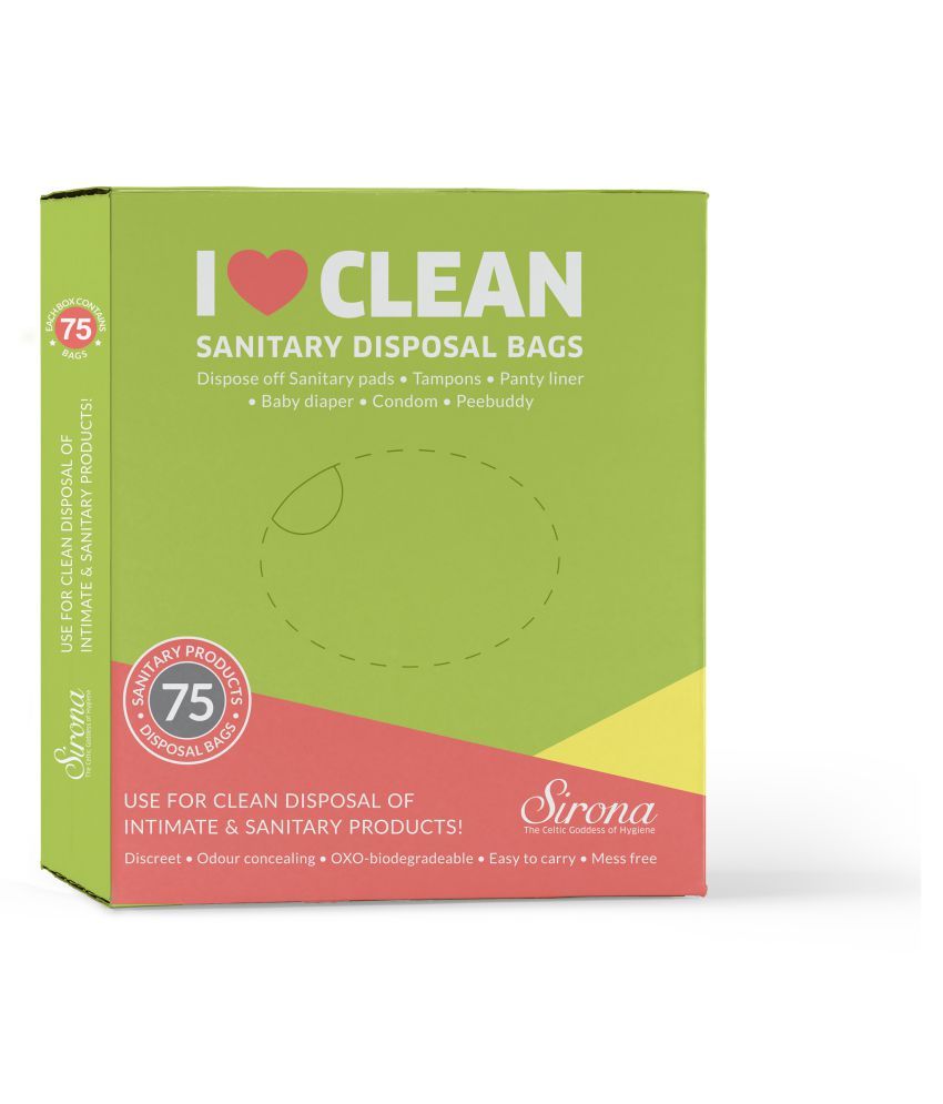 Sirona 75 Intimate Disposable Bag For Sanitary Pad Tampons Sirona 75 Intimate Disposable Bag For Sanitary Pad Tampons
