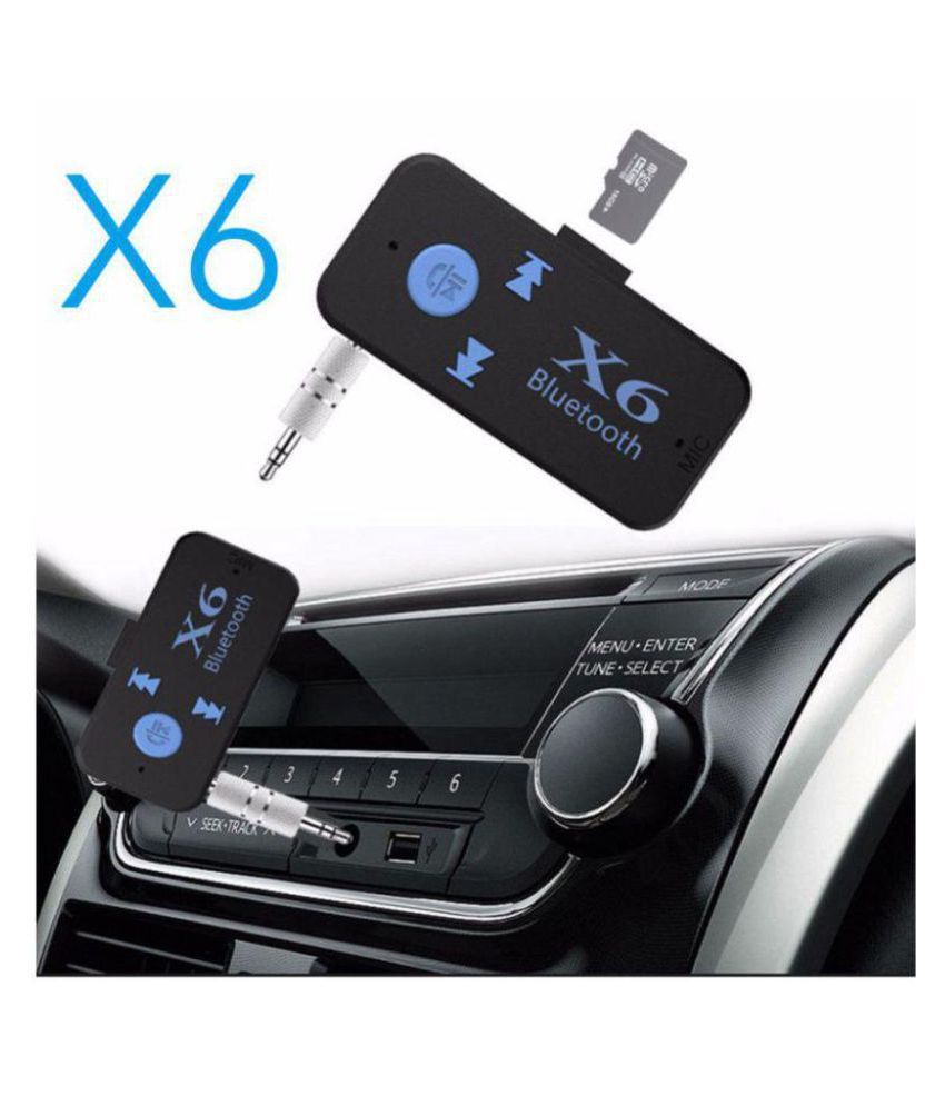 finearts x6 car bluetooth kit with micro sd memory card slot mic