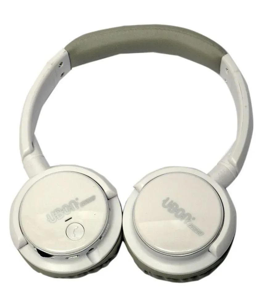 Buy UBON GBT 5605 WHITE WITH MIC SD CARD SLOT FM Over Ear