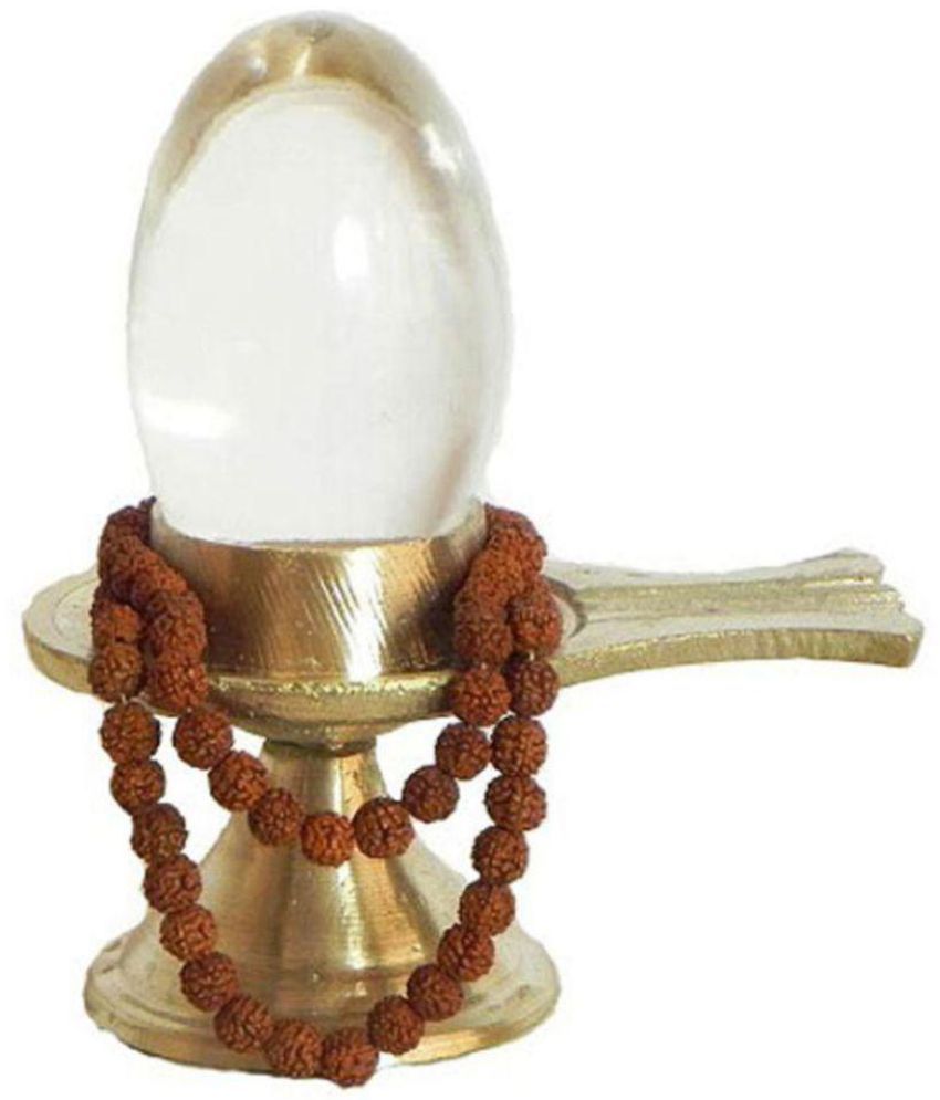     			Haridwar Astro Crystal (Sphatik) Shivling with Rudraksha Mala