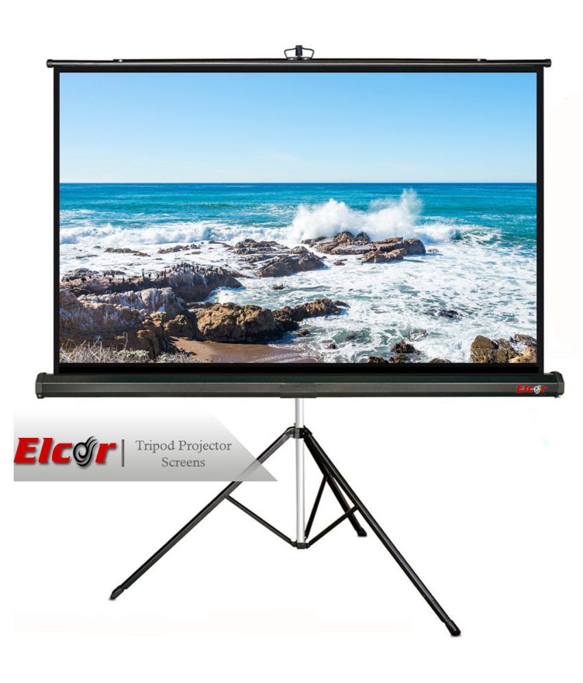 Buy ELCOR Tripod Projector Screen 4ft.x 6ft.84" Diagonal In 403