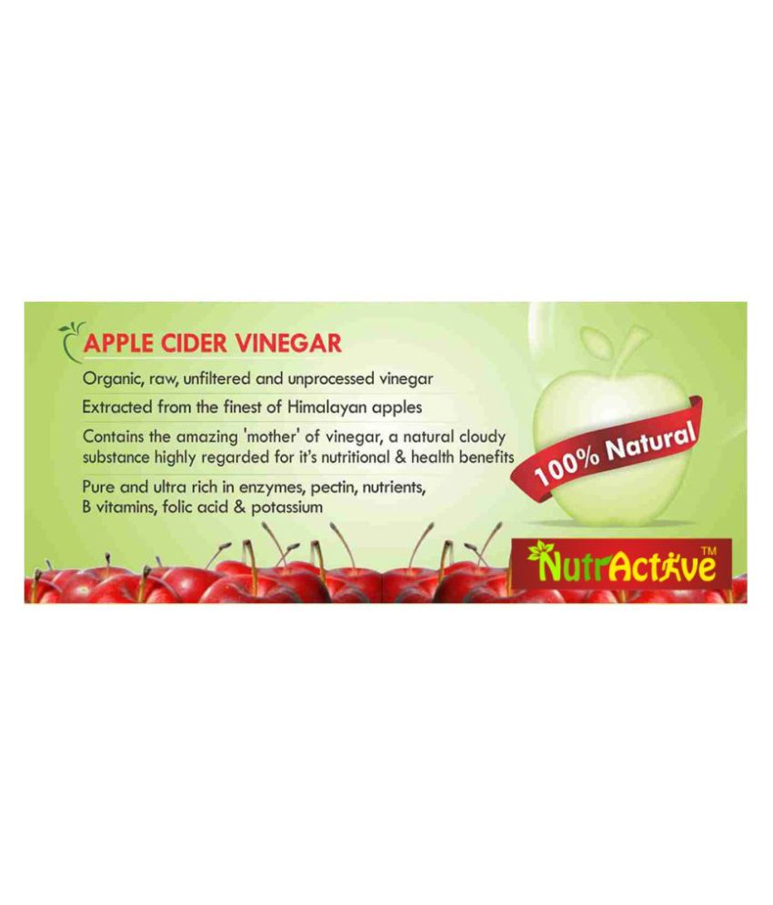 NutrActive Natural Apple Cider Vinegar with Mother of