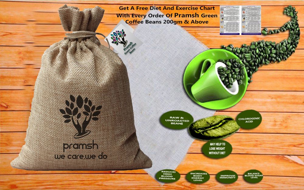 Pramsh Traders Luxurious Green Coffee Beans 200 gm Unflavoured Buy