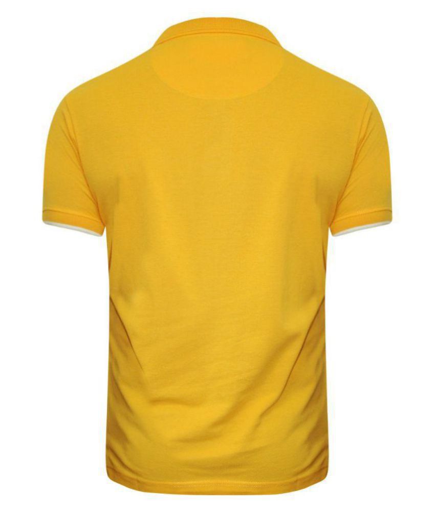 Pepe London Yellow Regular Fit Polo T Shirt - Buy Pepe London Yellow ...