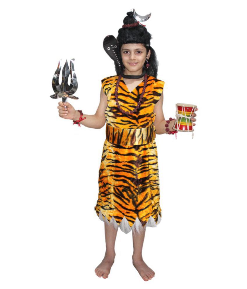     			Kaku Fancy Dresses Lord Shiv Ji fancy dress for kids,Ramleela/Dussehra/Mythological Character for Annual function/Theme Party/Competition/Stage Shows Dress