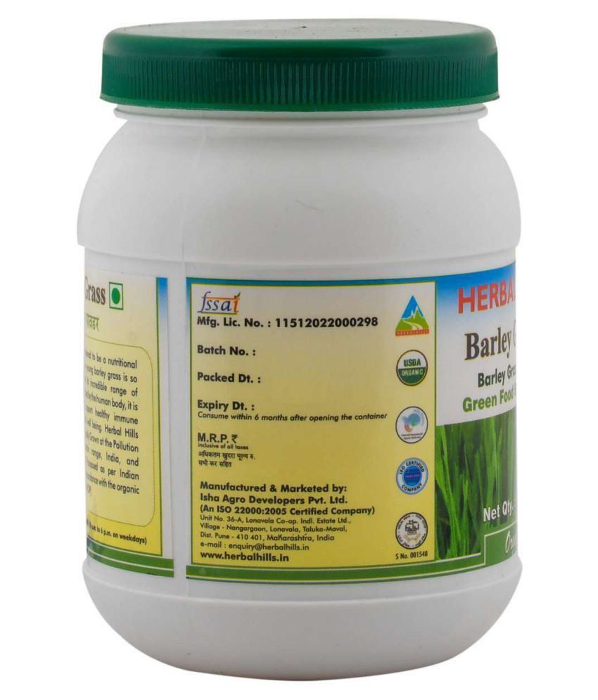 Herbal Hills Barley Grass 100 Gms Powder (Pack of 2) Powder 1 mg Buy