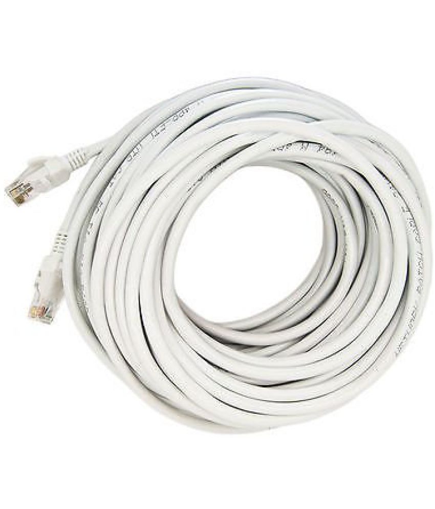     			Upix 10m LAN(Ethernet) , Patch Cord CAT5E, RJ45 Cable - White