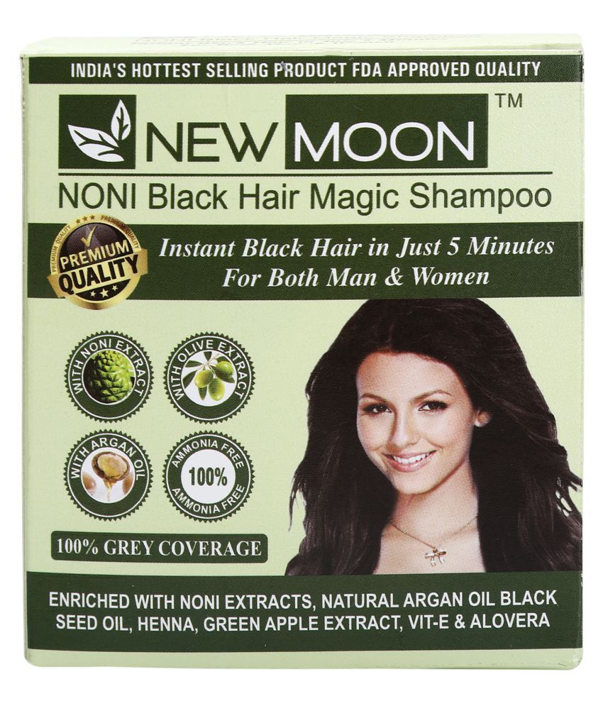 New Moon Noni Beard Herbal Dye Permanent Hair Color Black Black 15