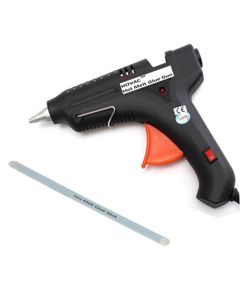 HOVAC 10in 1 Glue Stick with 100W Black Glue Gun(11 mm) 100 Watt Glue
