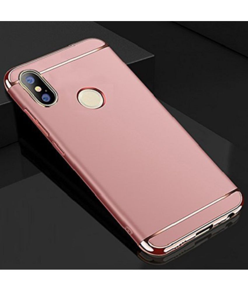 Xiaomi Redmi Y2 Plain Cases Coverage Golden Plain Back Covers