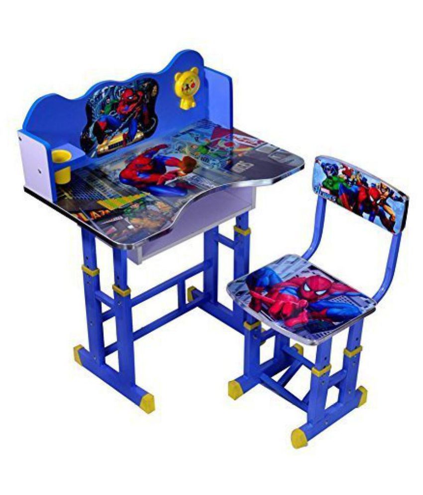     			NEW 3D DESIGN SPIDER MAN KIDS STUDY TABLE CHAIR WITH HEIGHT ADJUSTABLE TABLE & CHAIR