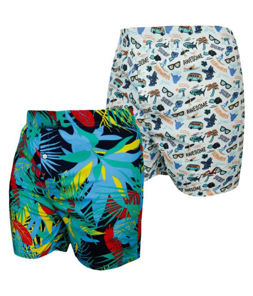 combo Men printed pure cotton imported quality boxer Buy combo Men
