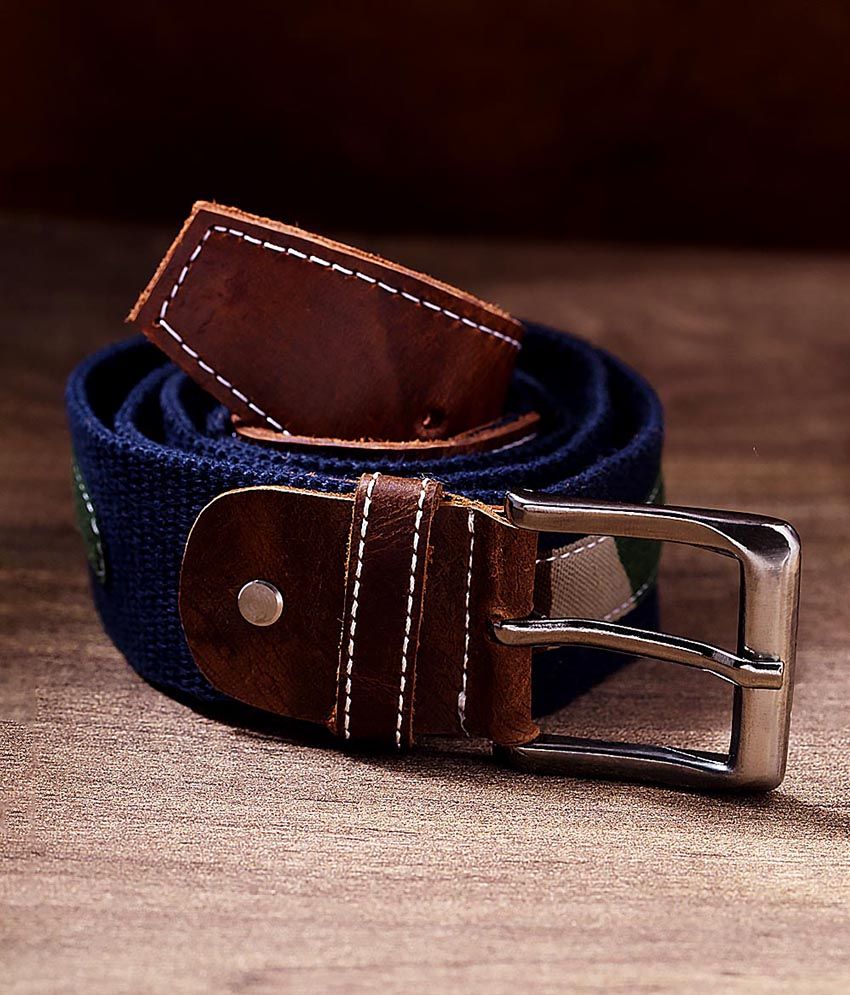 blue fabric belt