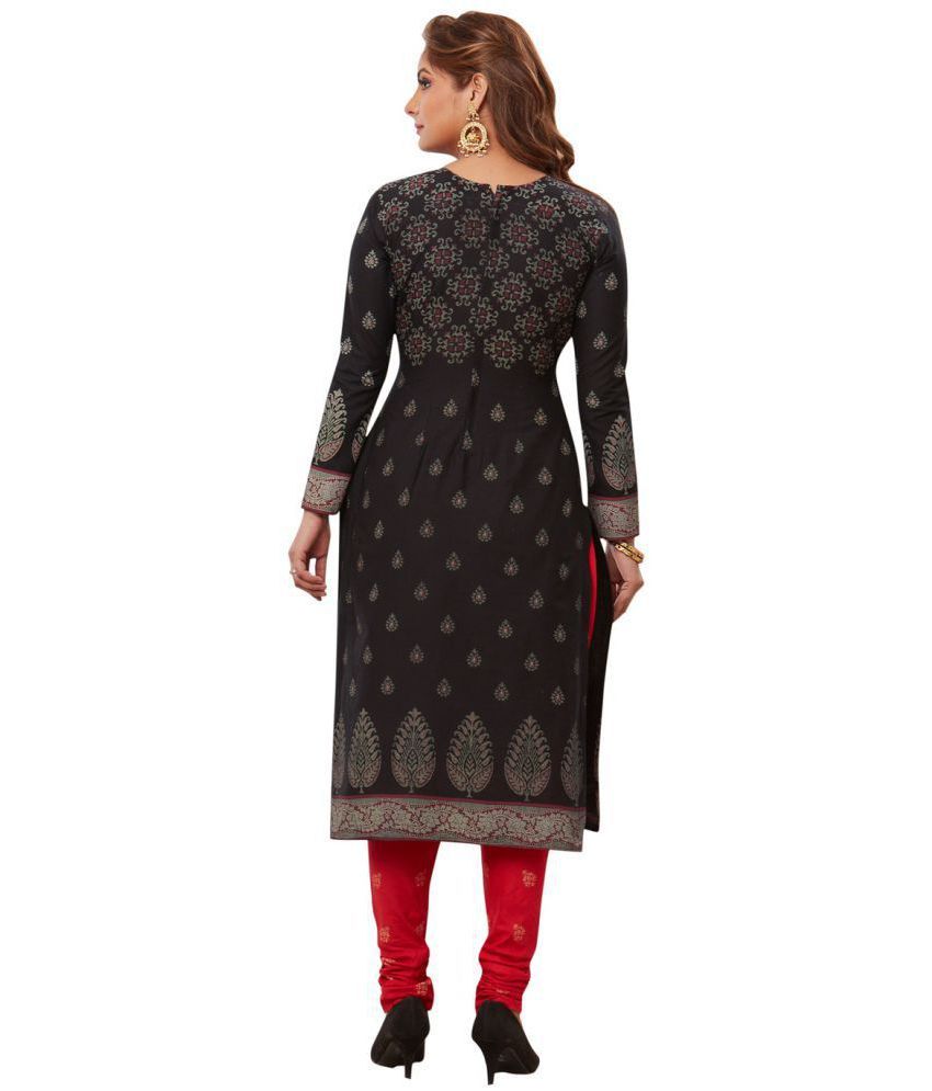 Baalar Brown and Grey Cotton Dress Material - Buy Baalar Brown and Grey Cotton Dress Material 