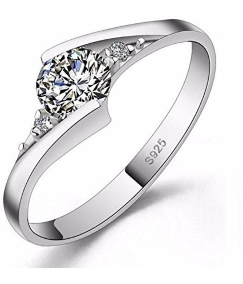 Sizzling Solitaire Adjustable Ring For Women & Girls