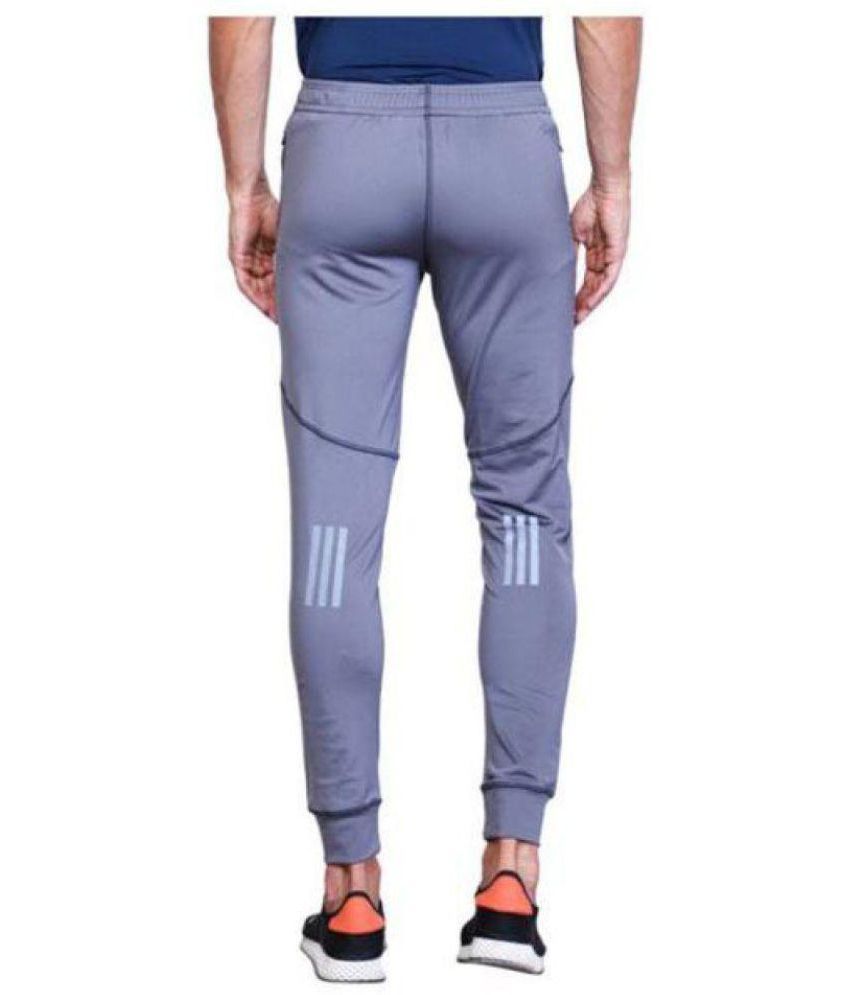 Adidas Grey Polyester Lycra Joggers - Buy Adidas Grey Polyester Lycra ...