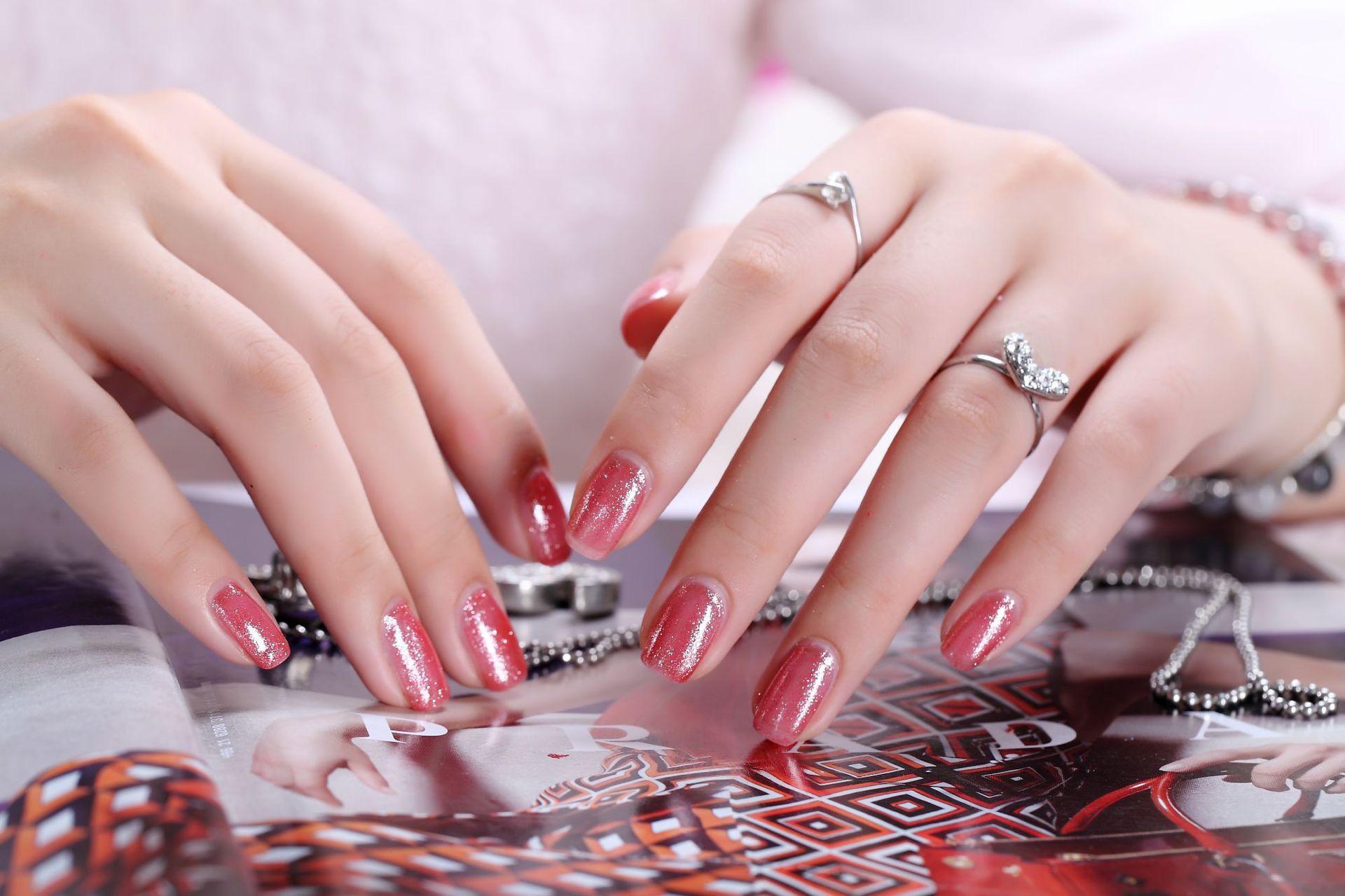 2. "Vintage Rose" nail polish color - wide 6
